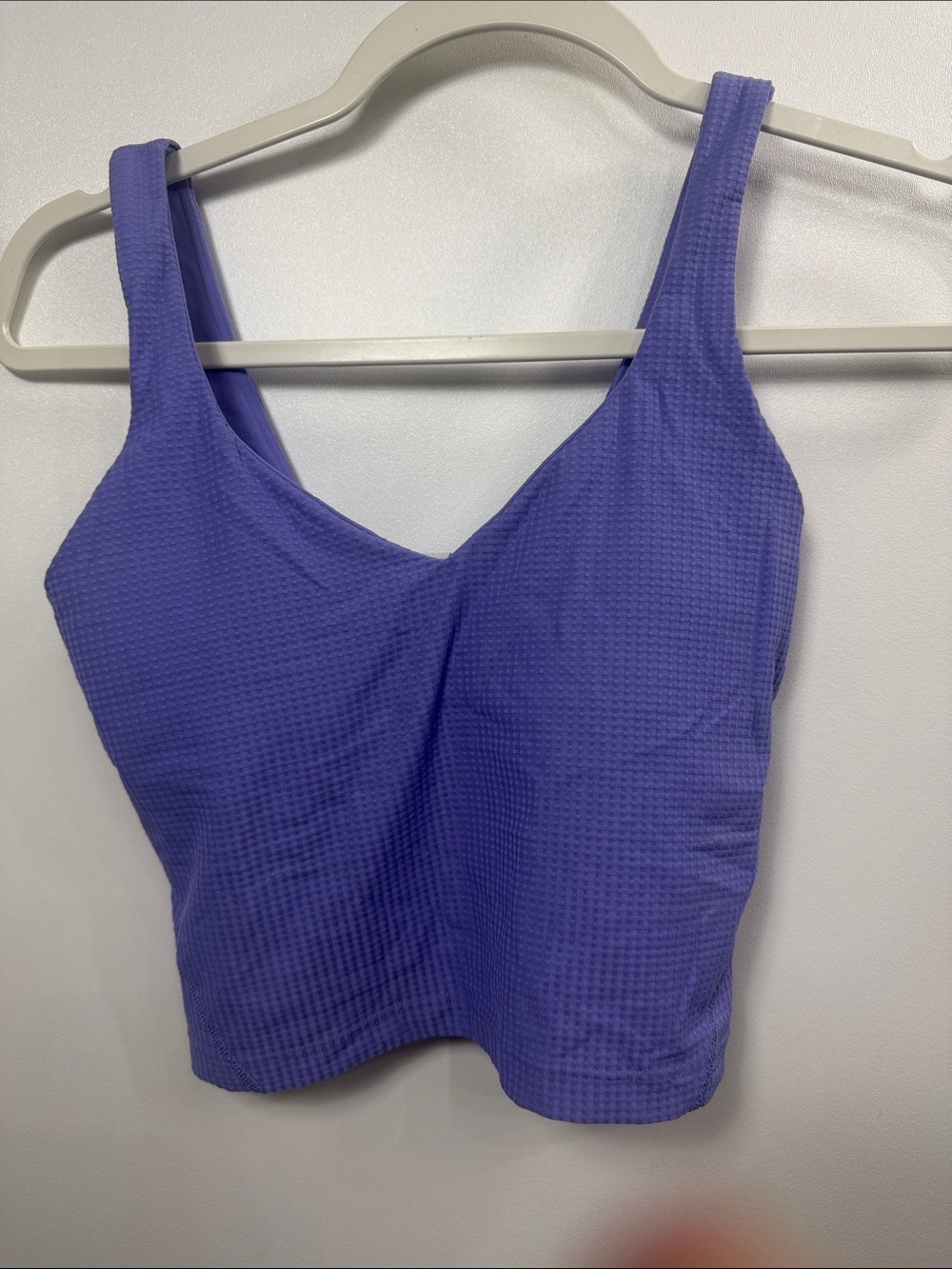 Lululemon Align purple waffle texture crop tank top size 2